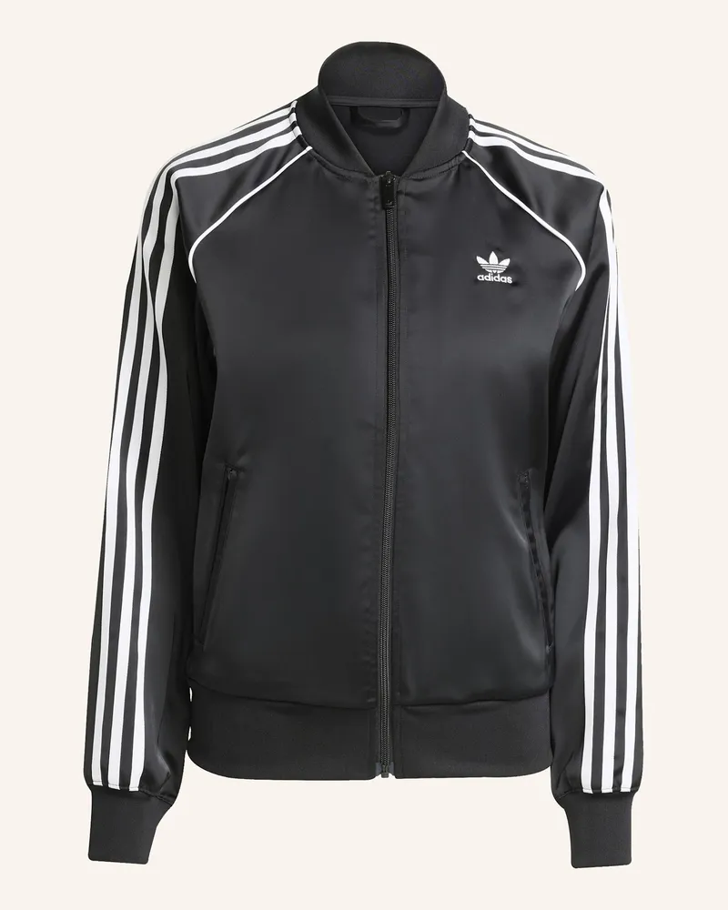 adidas Trainingsjacke Sst Adicolor Aus Satin schwarz Schwarz