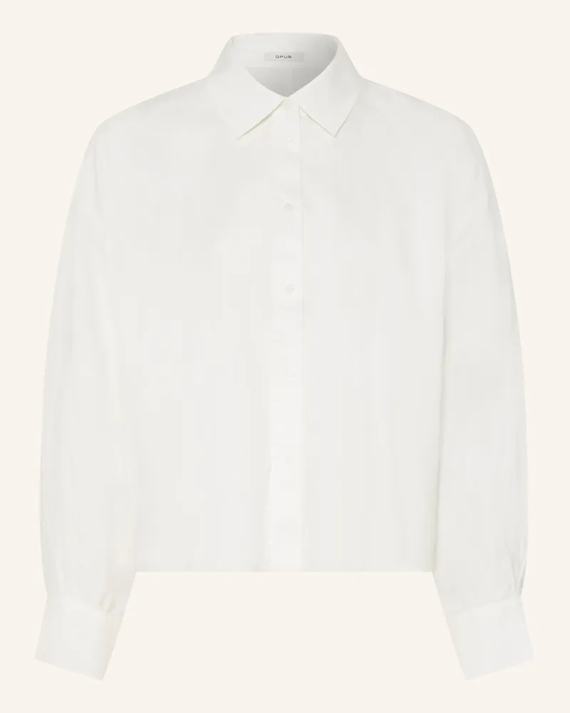 OPUS Hemdbluse Feddy weiss Ecru