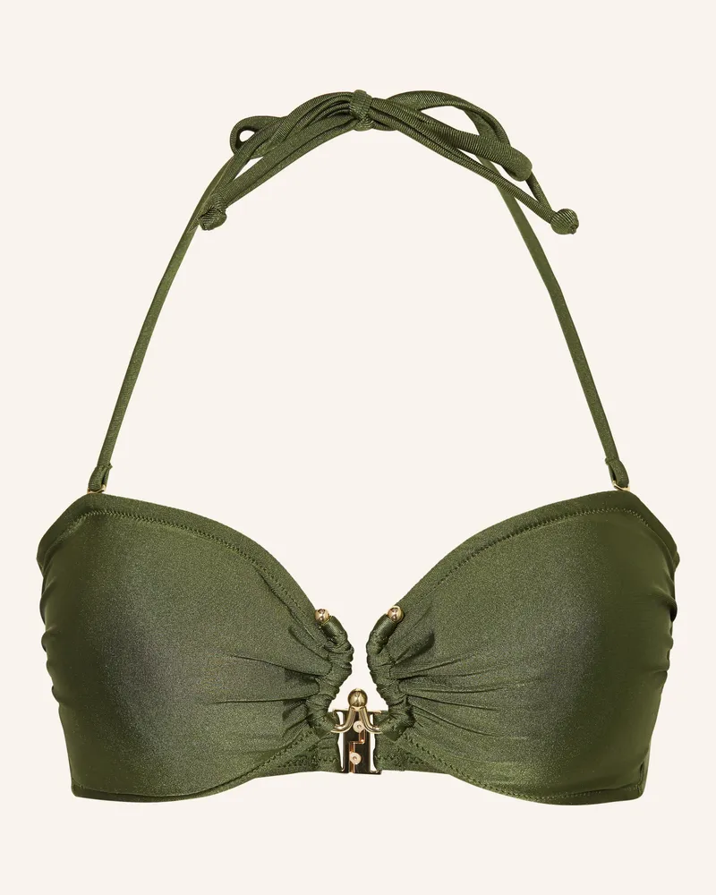 Mrs & HUGS Bandeau-Bikini-Top Oliv