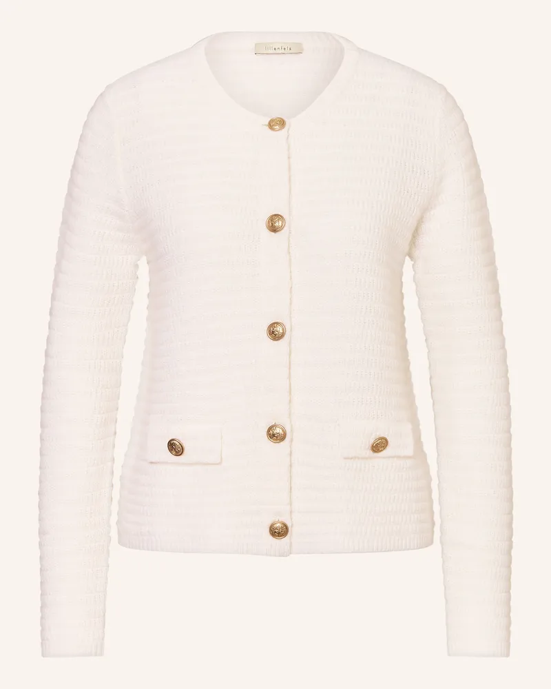 lilienfels Strickjacke Mit Cashmere weiss Ecru