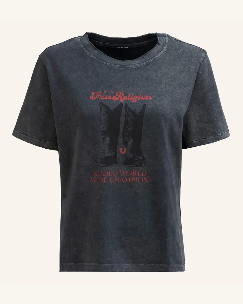 True Religion T-Shirt BOOTS Schwarz