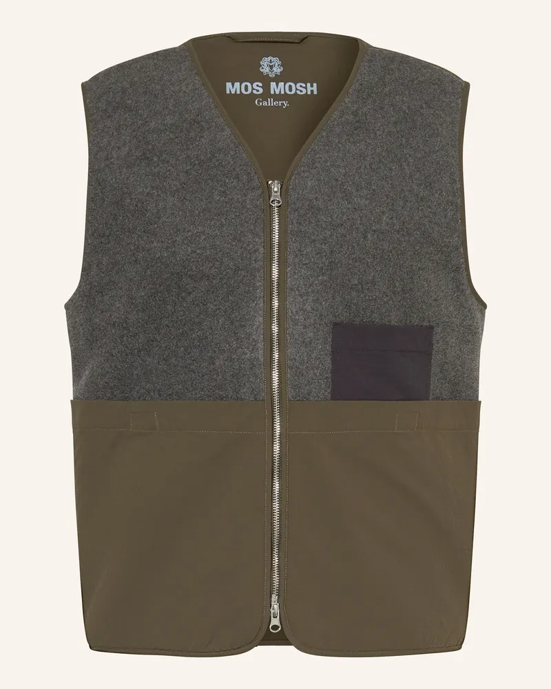 Mos Mosh Fleeceweste MMGCESS Dunkelgrau