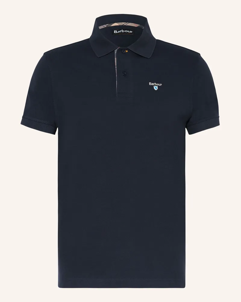 Barbour Piqué-Poloshirt Dunkelblau
