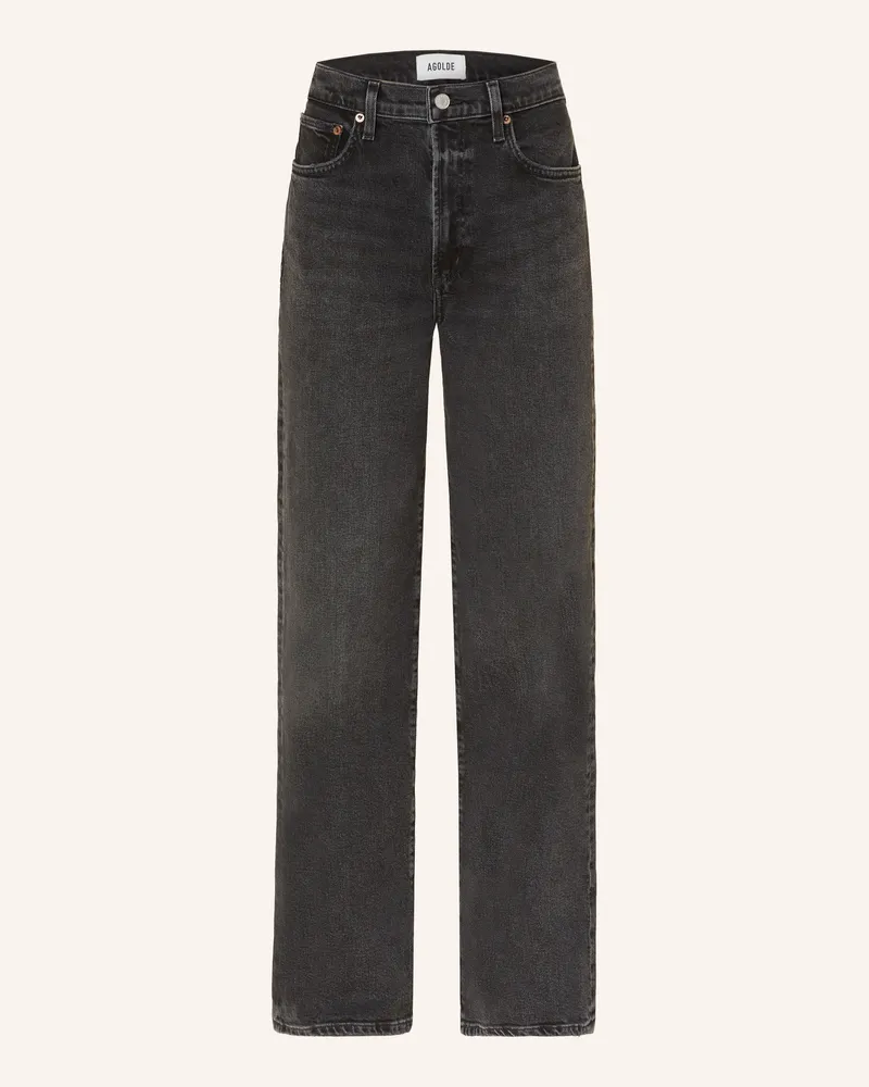 AGOLDE Straight Jeans Harper schwarz Radius