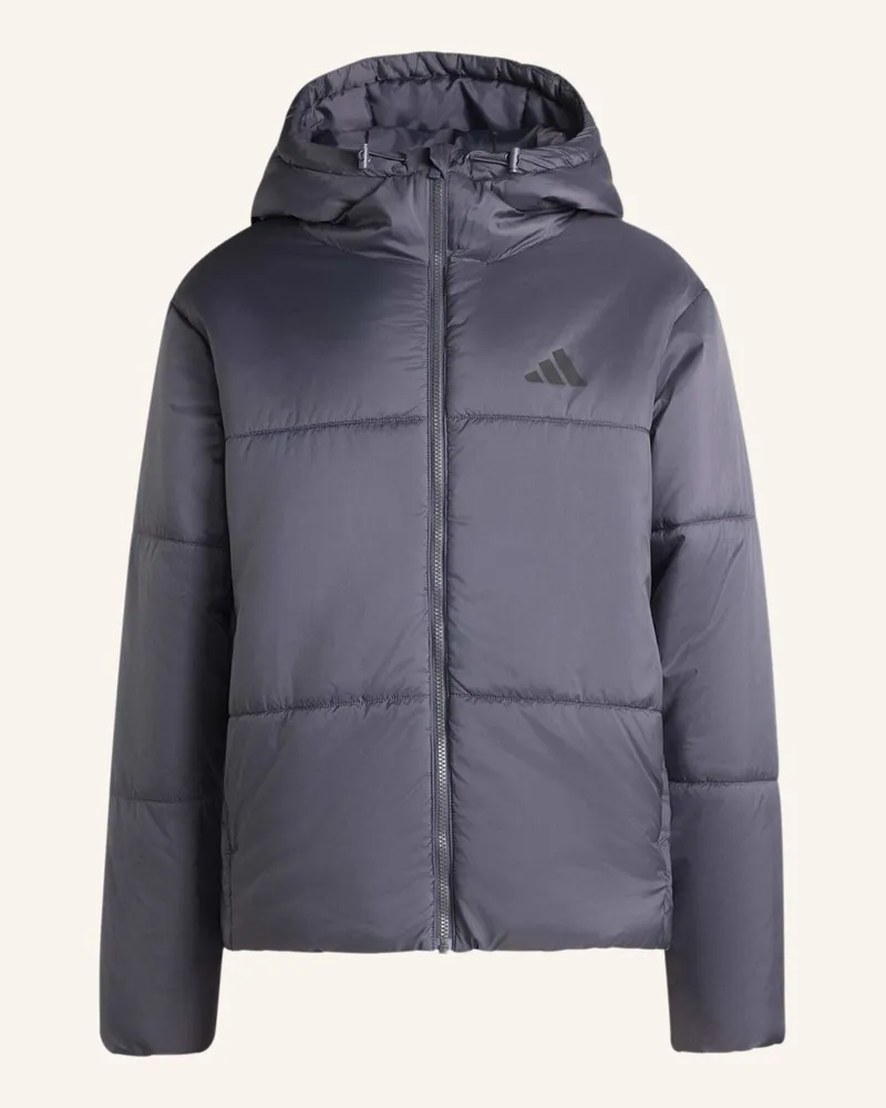 adidas Essentials Highloft Puffer Jacke, Isoliert grau Lila