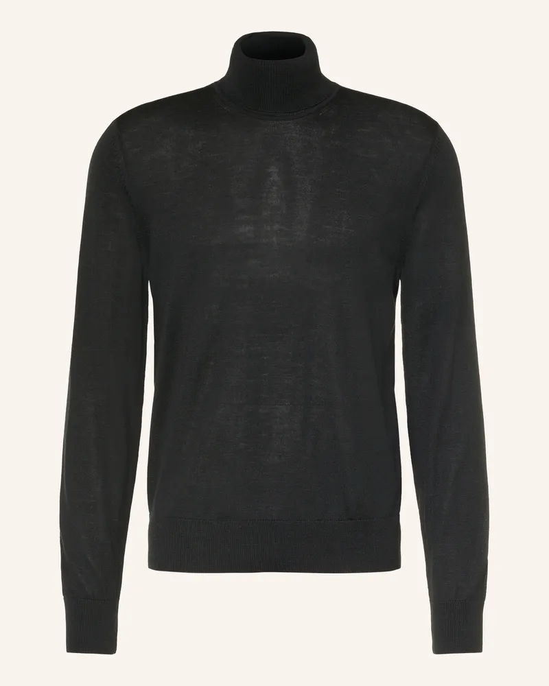 HUGO BOSS Rollkragenpullover Musso schwarz Schwarz