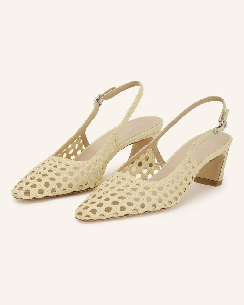 Stuart Weitzman Slingpumps Stassi gelb Hellgelb