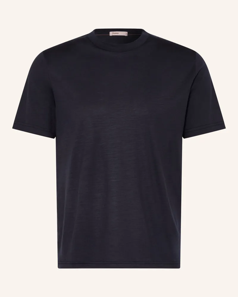 Herno T-Shirt blau Dunkelblau