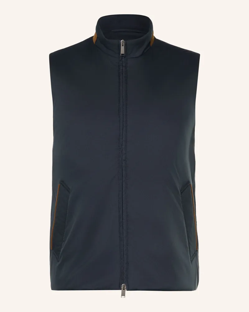 Eton Weste blau Dunkelblau