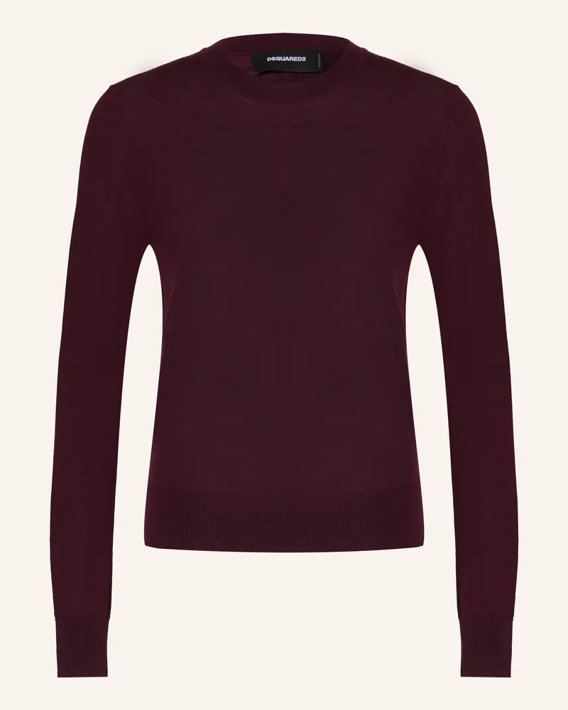 Dsquared2 Pullover rot Dunkellila