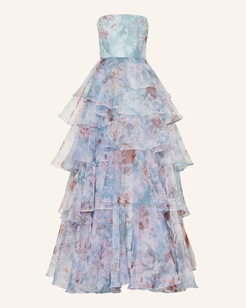 Aje. Off-Shoulder-Kleid Gabriella Mit Leinen blau Hellblau