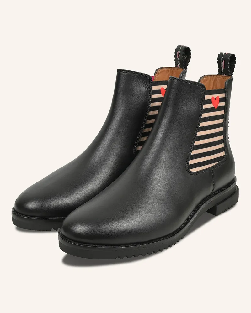 CRICKIT Chelsea-Boots Unna schwarz Schwarz