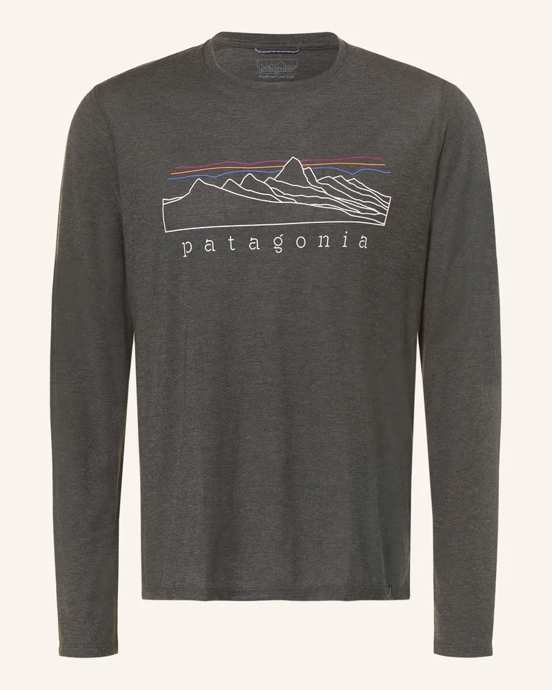 Patagonia Funktionsshirt Capilene® Cool Trail Stratapeaks grau Dunkelgrau
