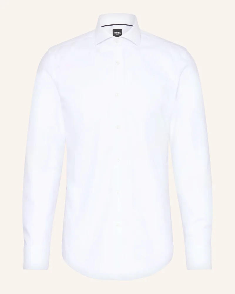 HUGO BOSS Hemd Hank Slim Fit weiss Weiss