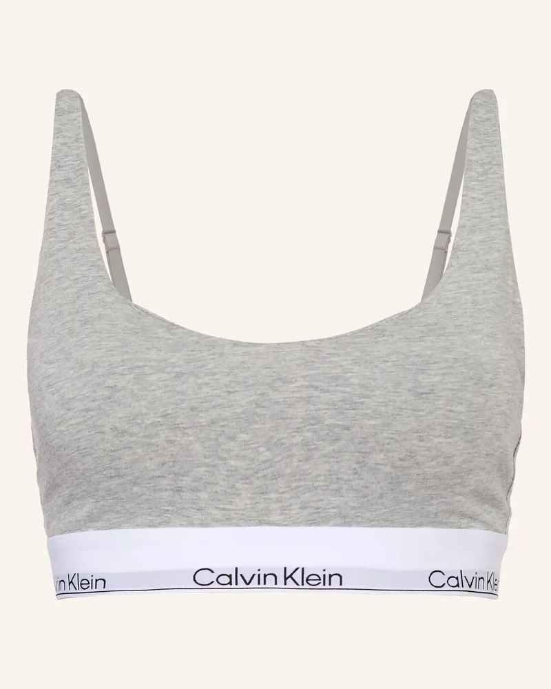 Calvin Klein Bustier Icon Cotton Modal grau Hellgrau