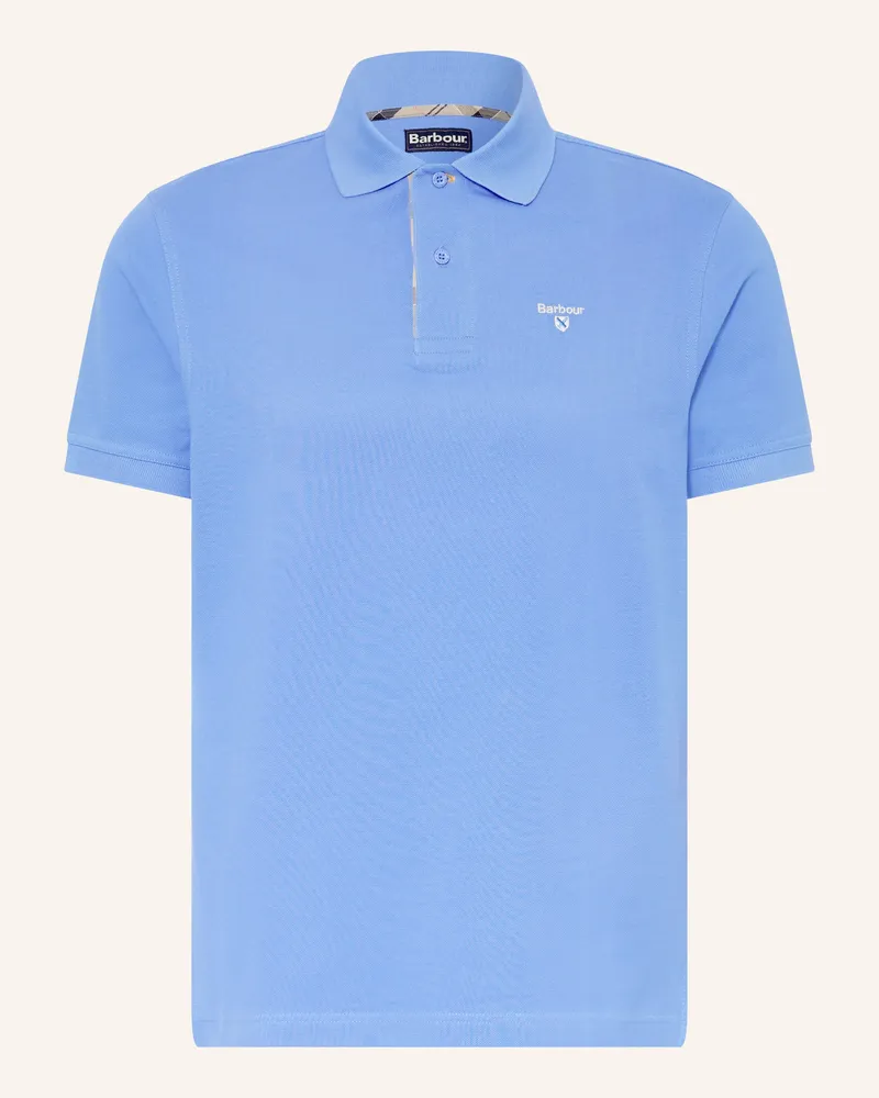 Barbour Piqué-Poloshirt blau Blau