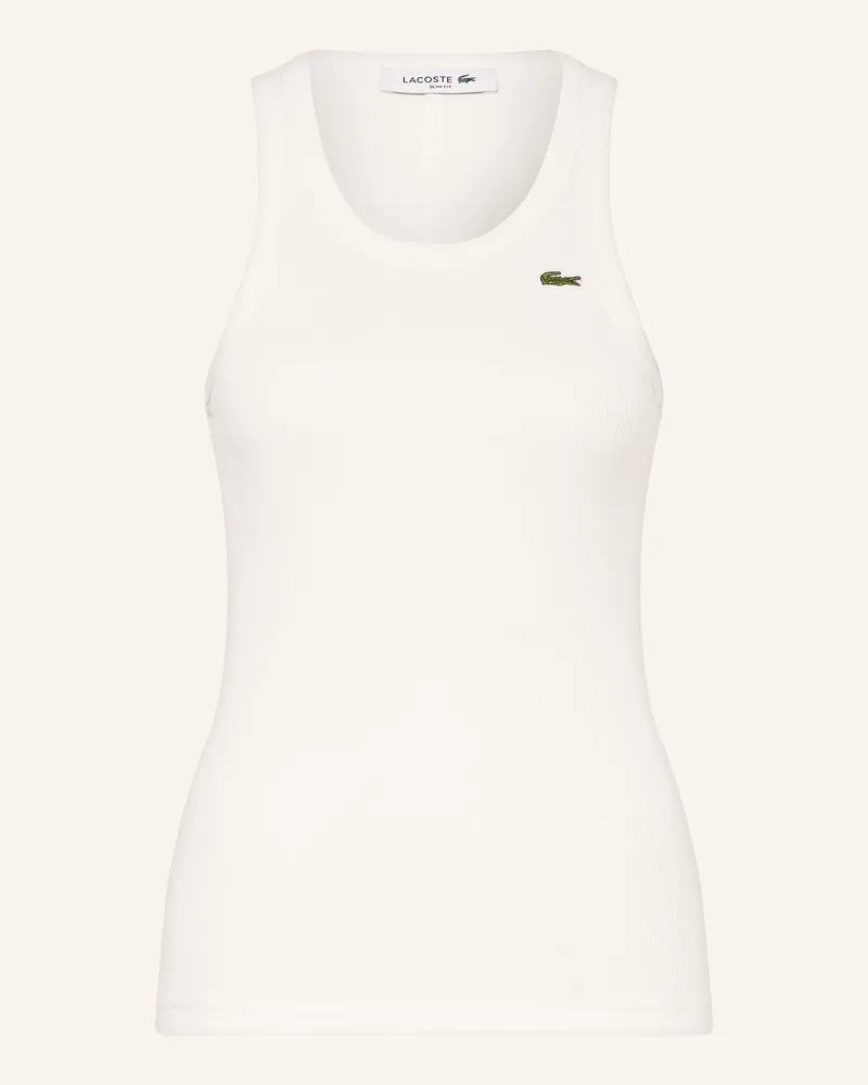 Lacoste Top weiss Weiss