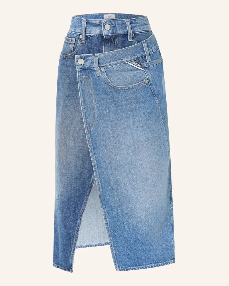 Replay Jeansrock blau Blau