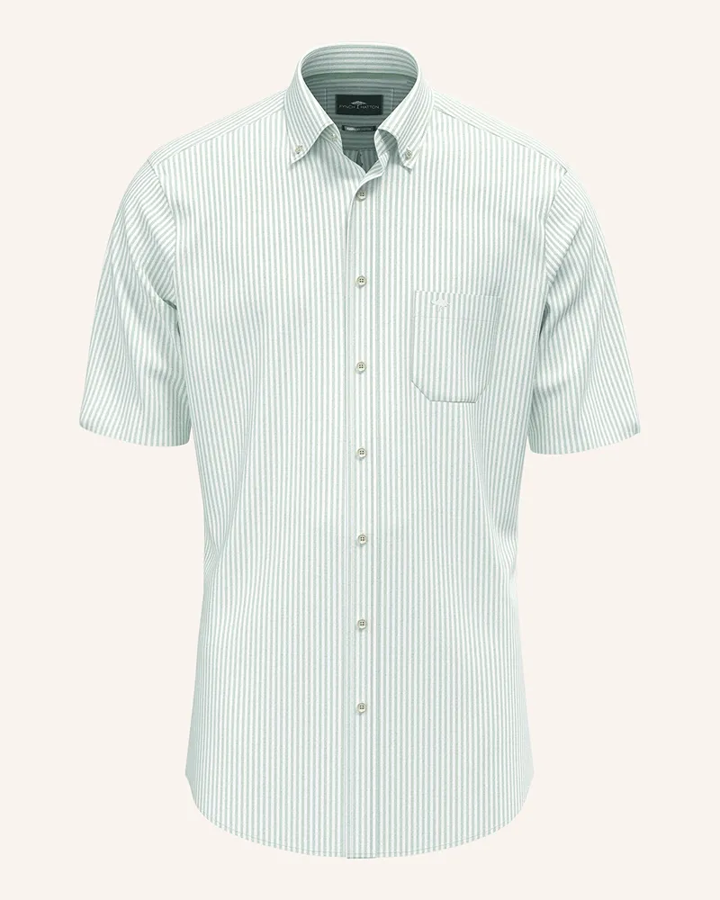 Fynch-Hatton Kurzarm-Hemd Comfort Fit Hellgrün