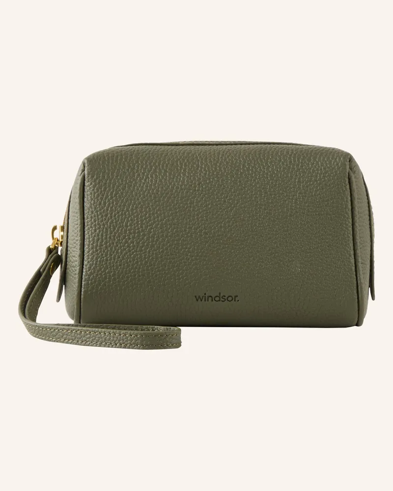 windsor. Kosmetiktasche gruen Oliv