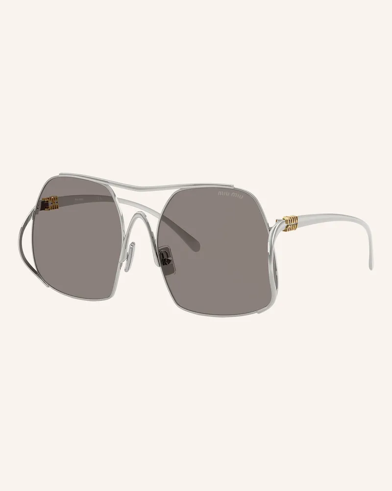Miu Miu Sonnenbrille Mu a55s silber 1bc80q