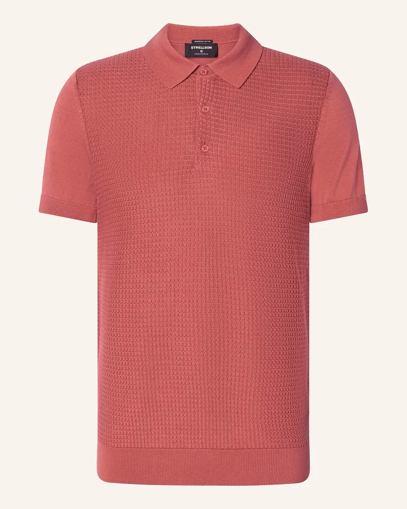 Strellson Strick-Poloshirt Adrian rot Hellrot