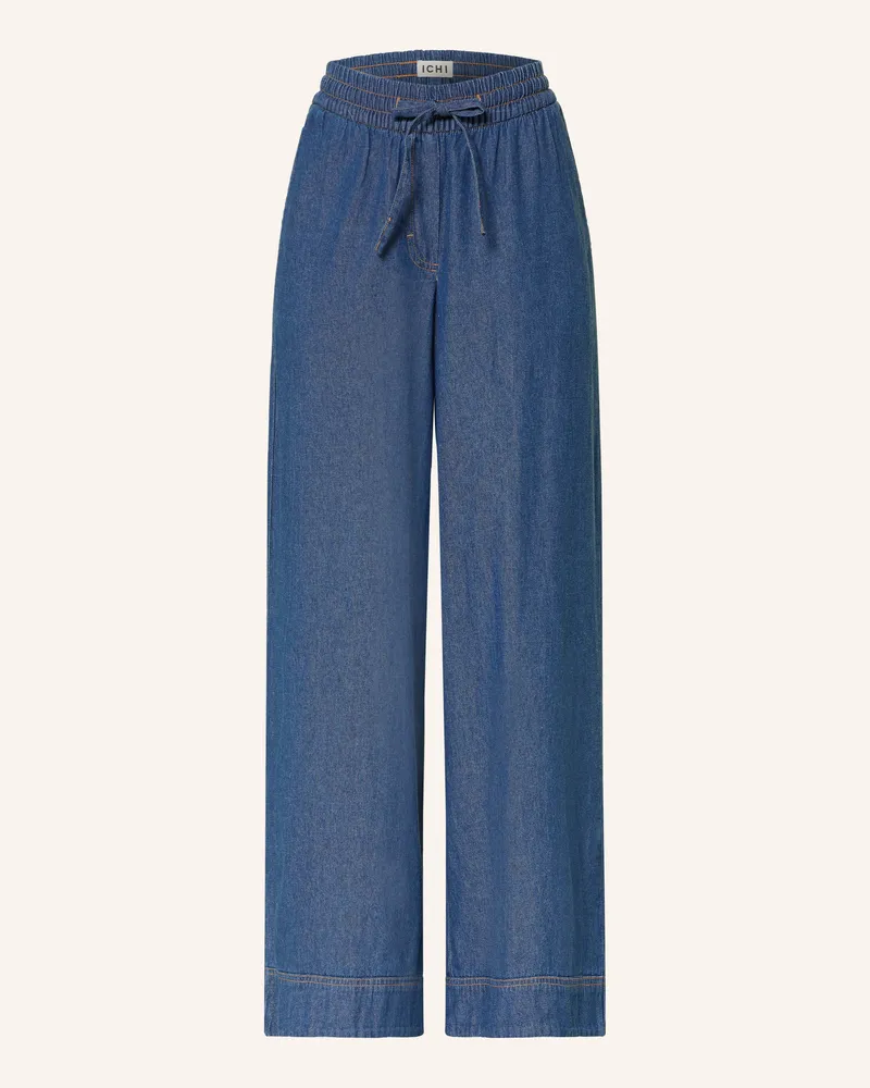 ICHI Wide Leg Jeans Iharcher blau 200339
