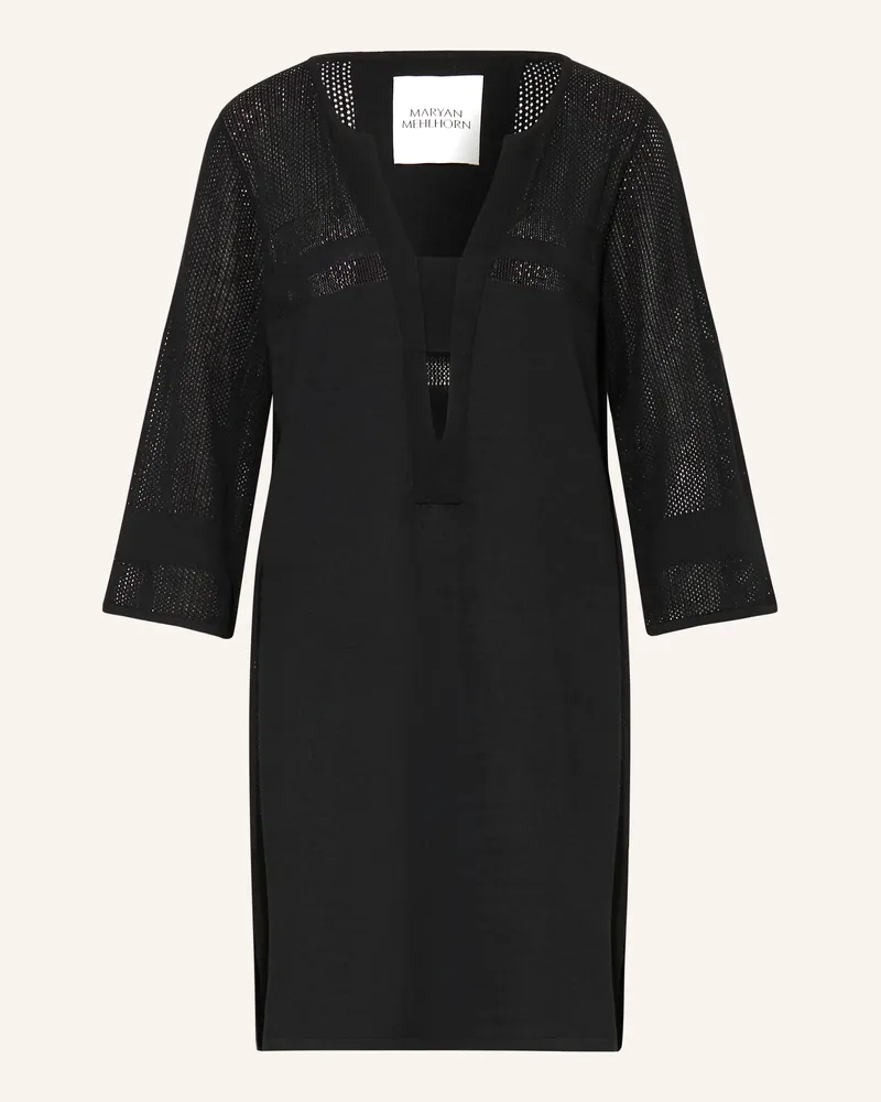 Maryan Mehlhorn Tunika mit 3/4-Arm Schwarz