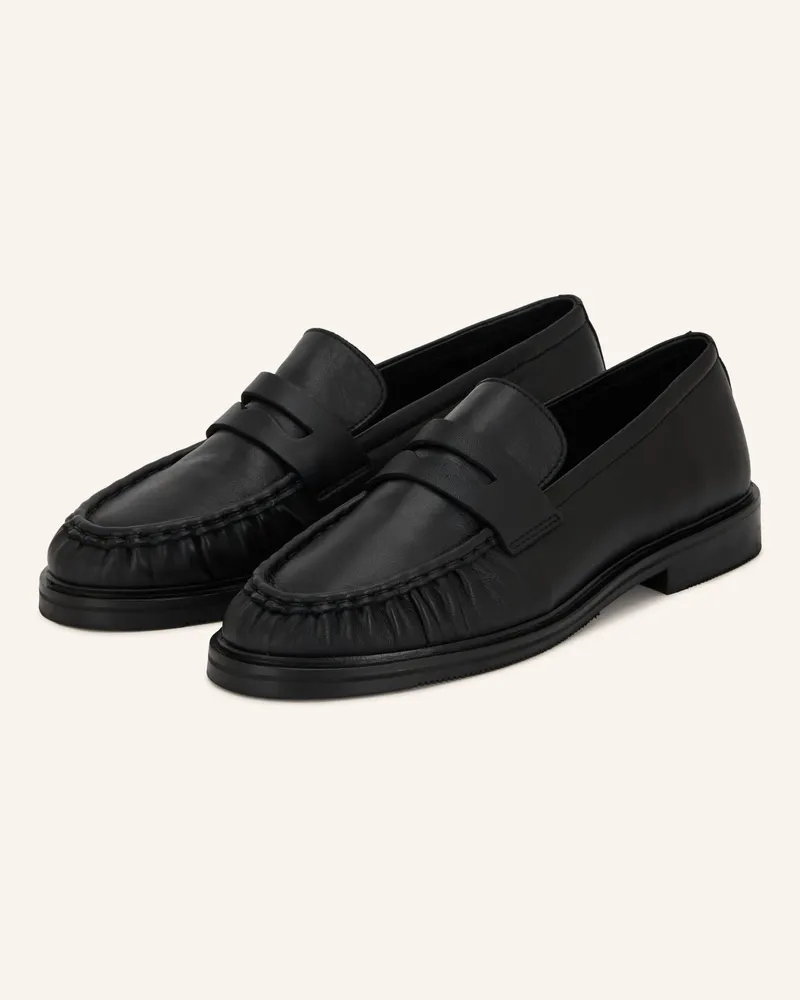 Mrs & HUGS Penny-Loafer schwarz Schwarz