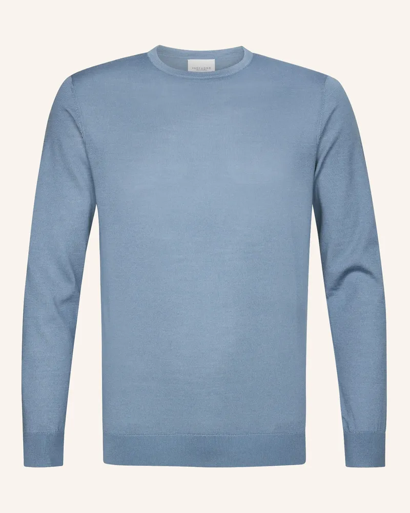 Profuomo Herren Pullover Blau