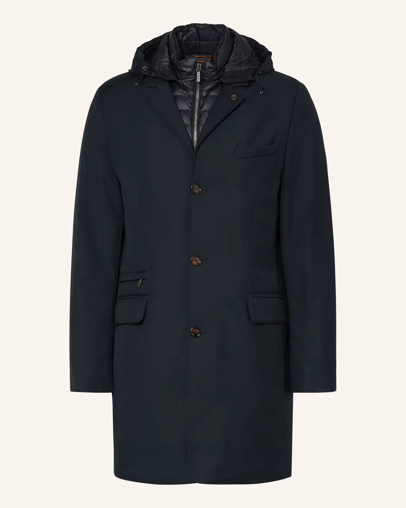 MOORER Mantel blau Dunkelblau