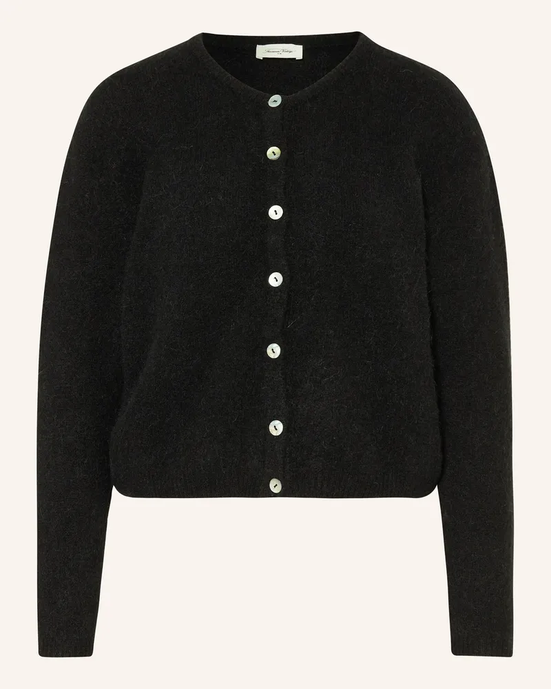 American Vintage Strickjacke Mit Alpaka schwarz Schwarz