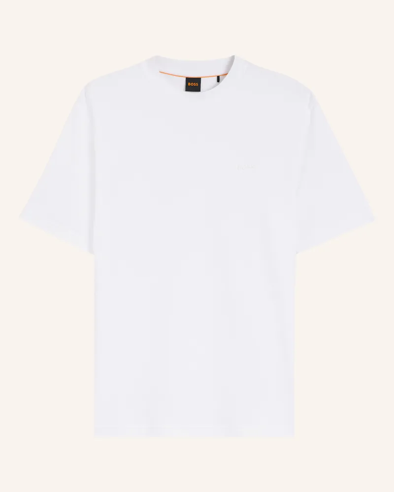 HUGO BOSS T-Shirt TE_INTERLOCK Regular Fit Weiss