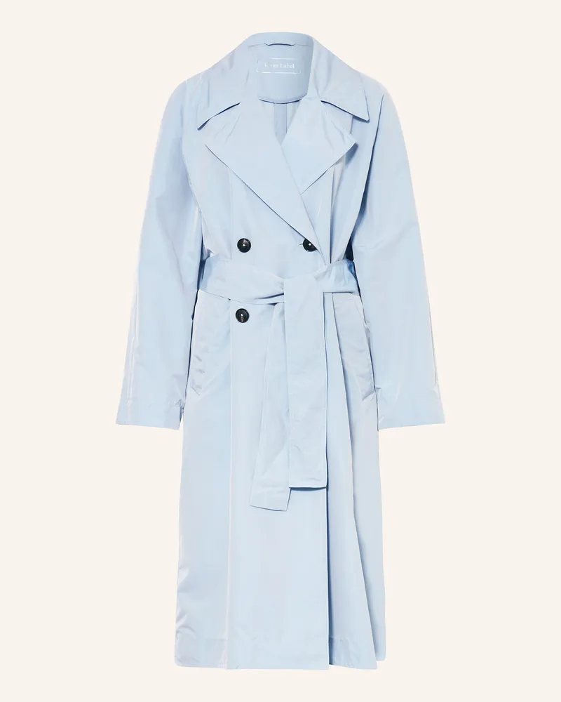 White Label Trenchcoat Hellblau