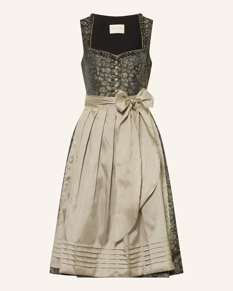 Krüger Dirndl schwarz Dunkelgrau
