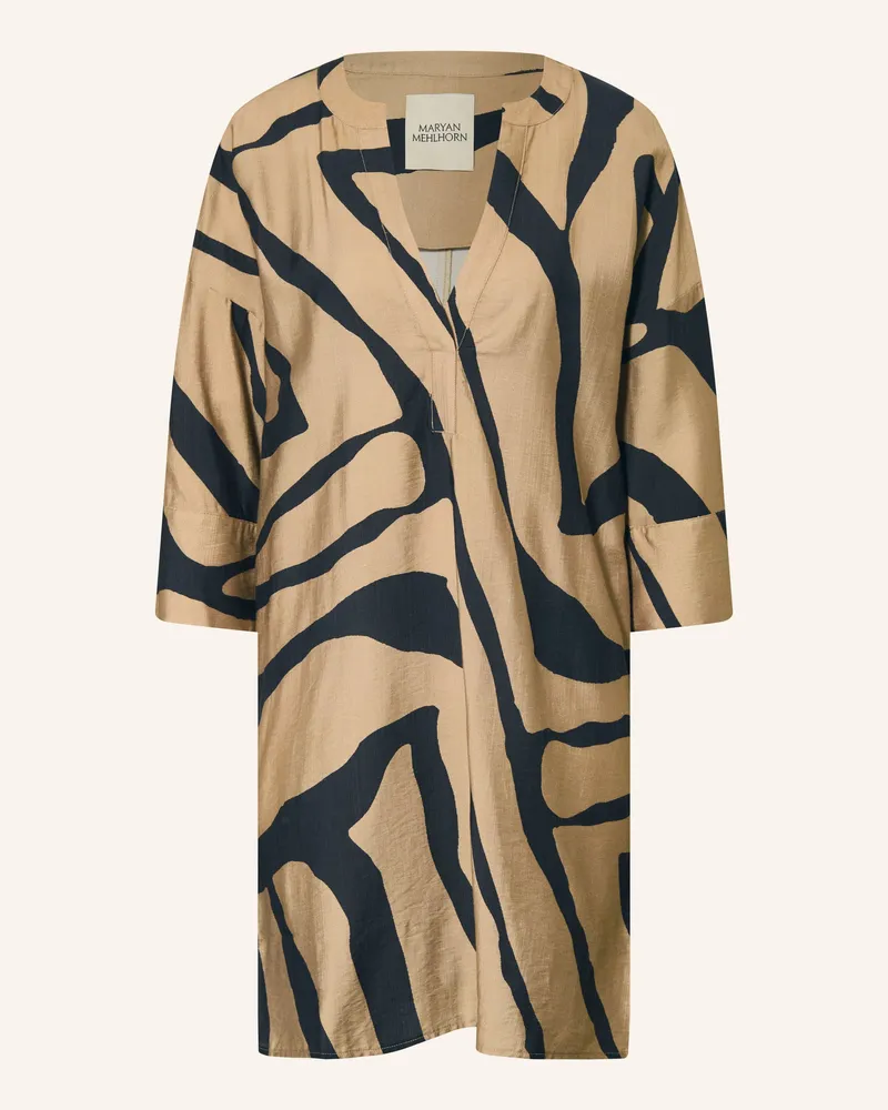 Maryan Mehlhorn Strandkleid Silhouet Mit 3/4-Arm schwarz Oliv