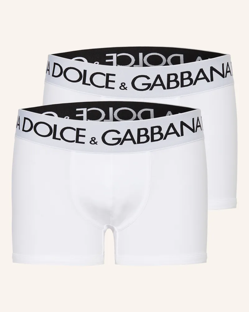 Dolce & Gabbana 2er-Pack Boxershorts weiss Weiss