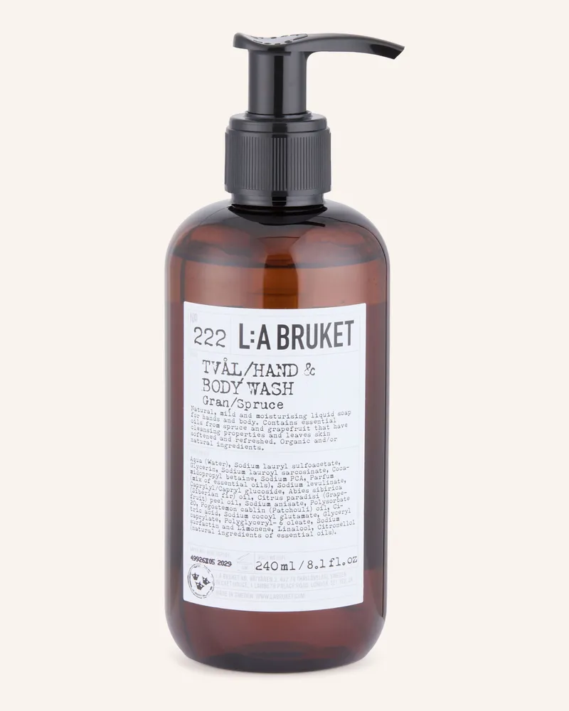 L:A Bruket Seife 222 Gran/ Spruce Volumen Braun