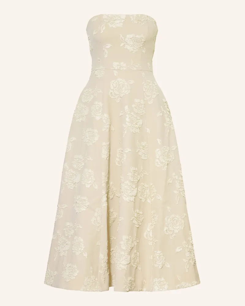 ROTATE Birger Christensen Off-Shoulder-Kleid Aus Jacquard weiss Ecru