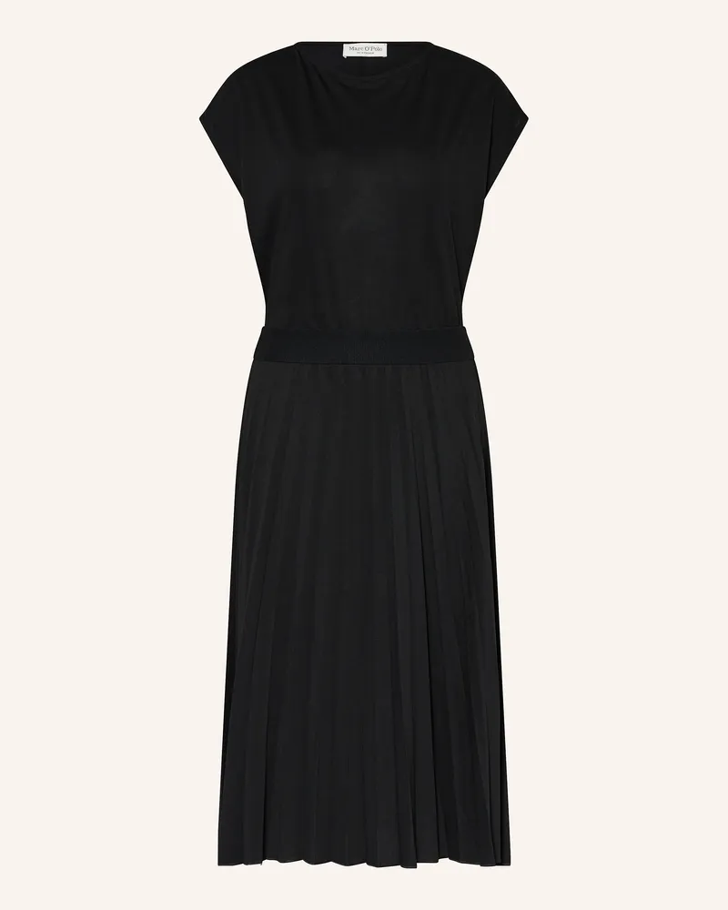 Marc O'Polo Kleid mit Plissee Schwarz