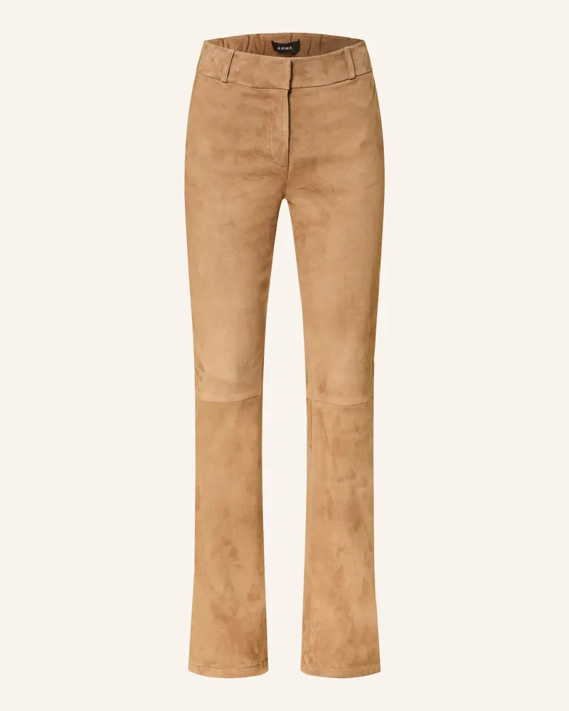 Arma Lederhose Lucia braun Cognac