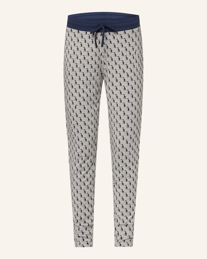 Mey Schlafhose Serie PENGUIN FLOCK Grau