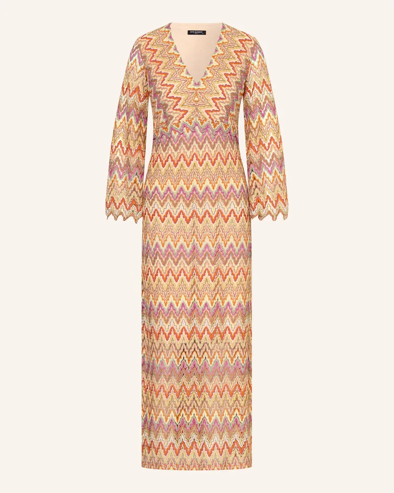 ana alcazar Kleid Mit Glitzergarn orange Orange
