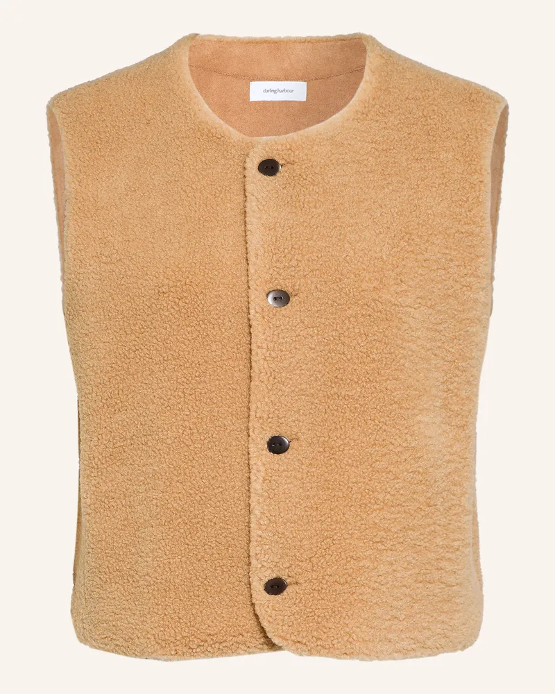 Darling Harbour Teddyfell-Weste beige Beige