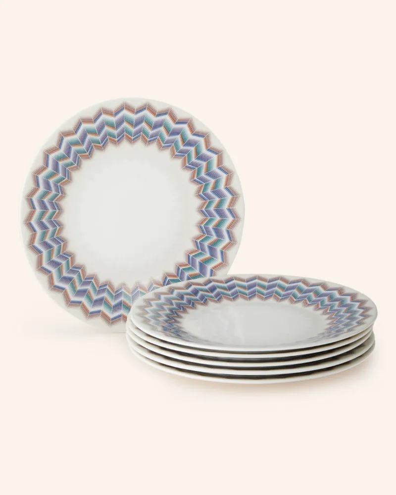 Missoni Home 6er-Set Dessertteller JARRIS Creme
