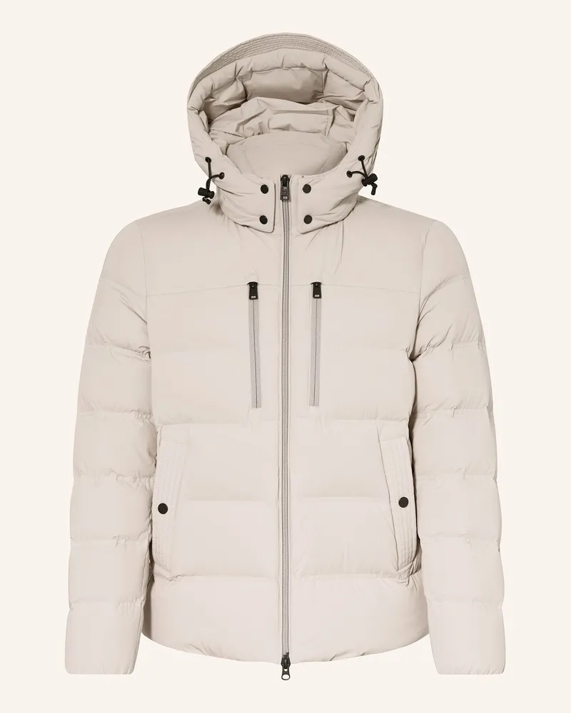 Woolrich Daunenjacke mit abnehmbarer Kapuze Creme