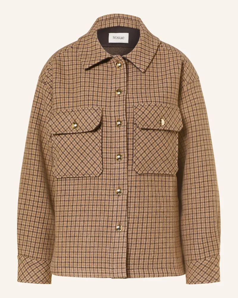 SoSUE Overshirt Caitlin braun Camel