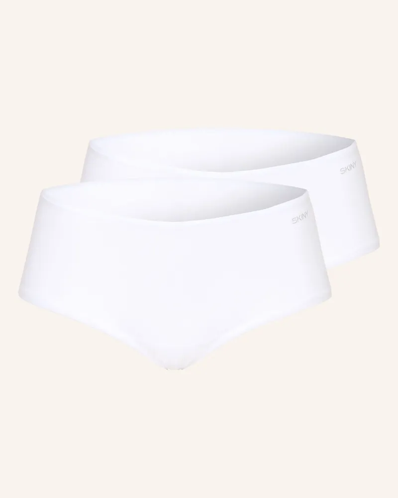Skiny 2er-Pack Panties Skiny Advantage Cotton Stretch weiss Weiss