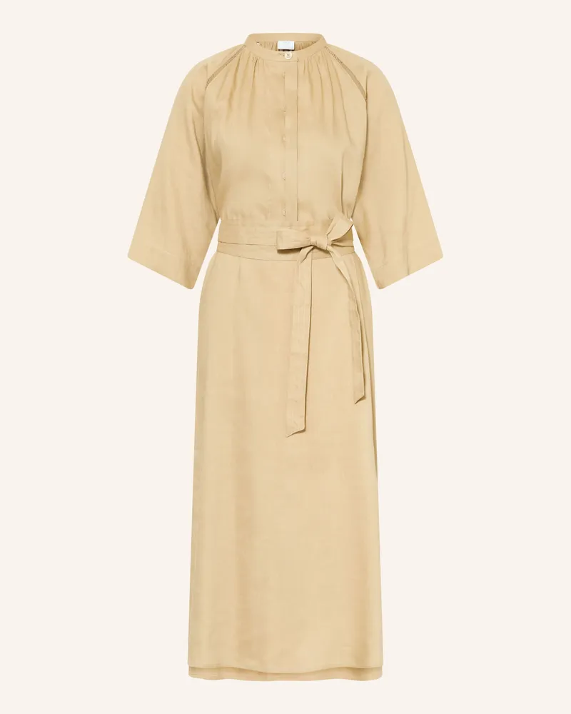 Bogner Kleid CATELYN mit Leinen und 3/4-Arm Hellbraun