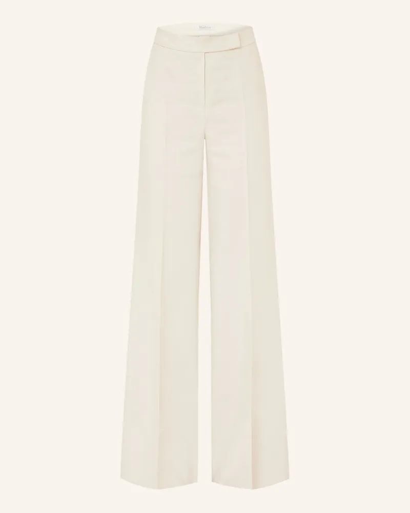 Max Mara Marlenehose BADESSE aus Leinen Beige
